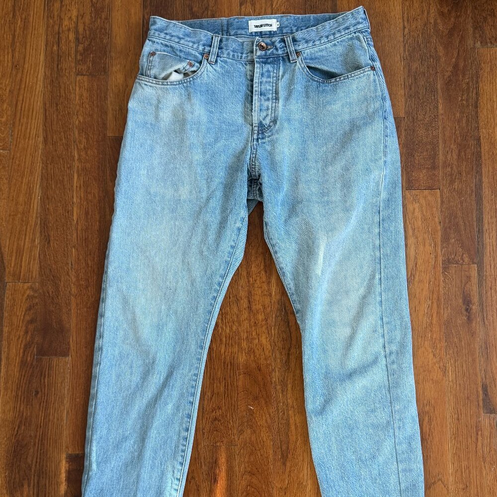 Taylor Stitch Light Blue Straight Jeans